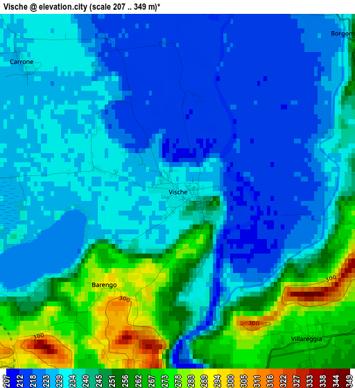 Vische elevation map