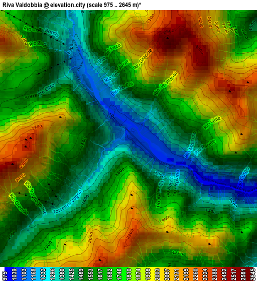 Riva Valdobbia elevation map