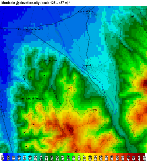 Monleale elevation map