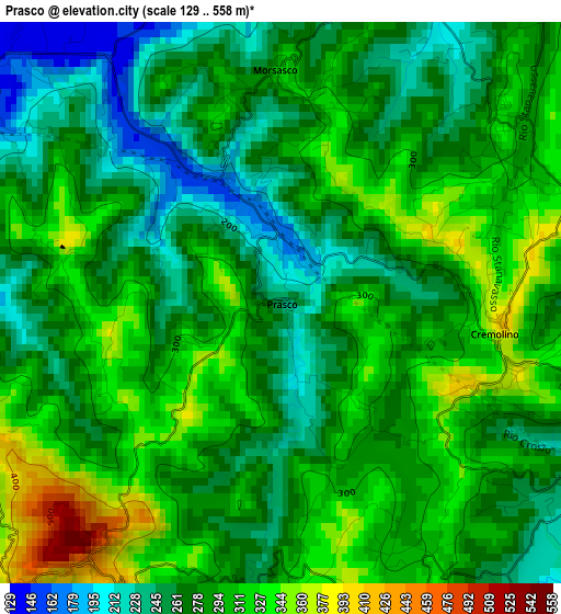 Prasco elevation map