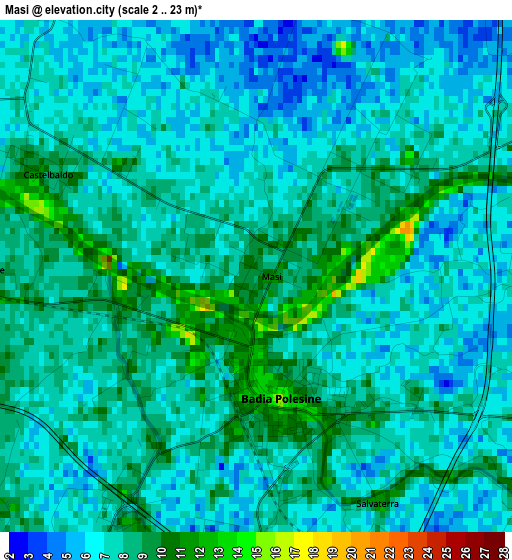 Masi elevation map