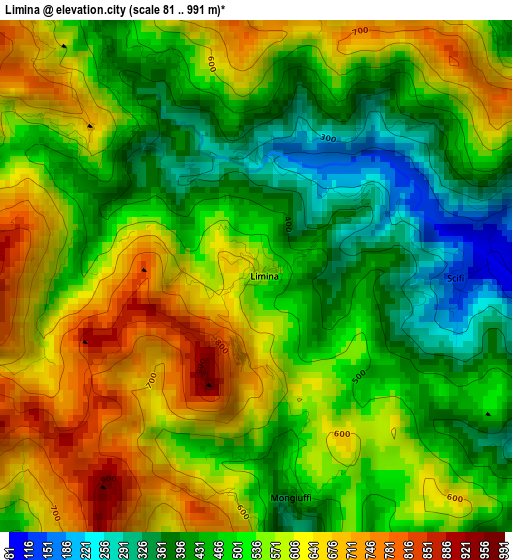 Limina elevation map