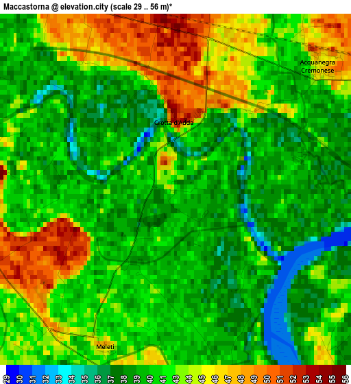 Maccastorna elevation map