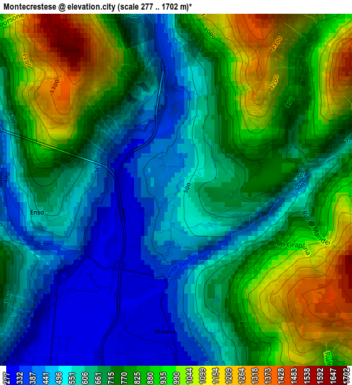 Montecrestese elevation map