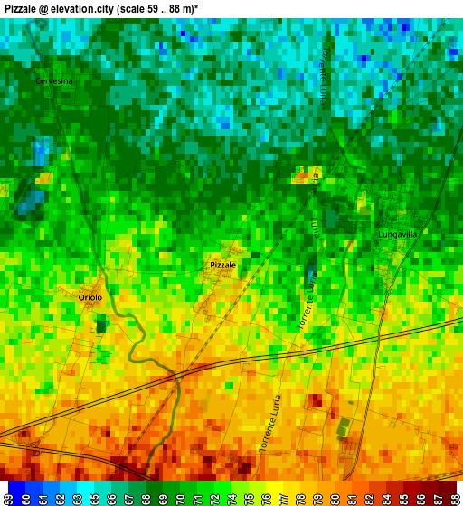 Pizzale elevation map