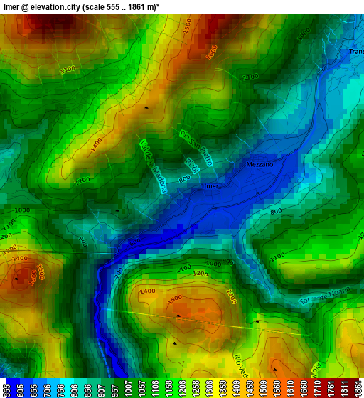 Imer elevation map