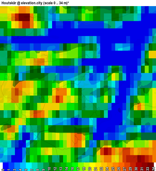 Houtskär elevation map