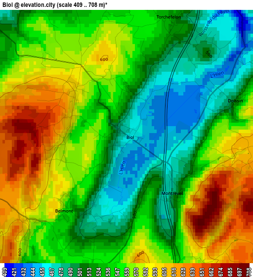 Biol elevation map