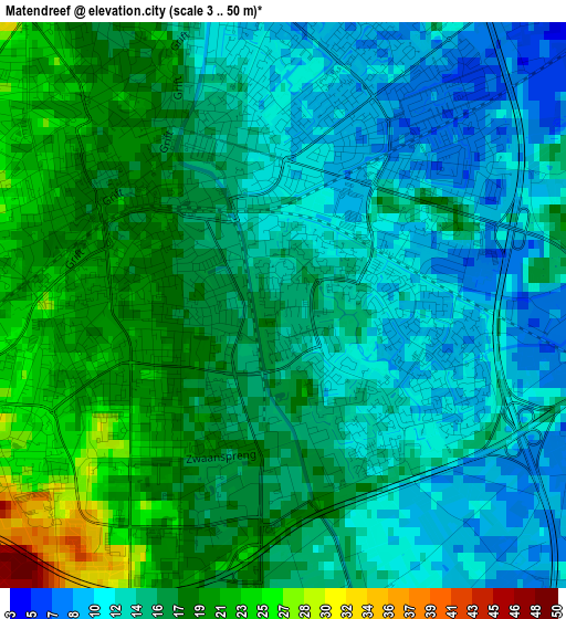 Matendreef elevation map