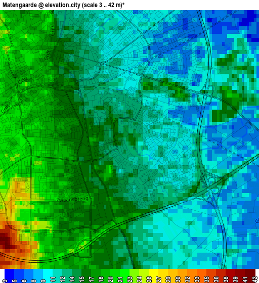 Matengaarde elevation map