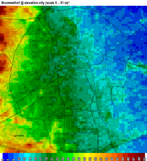 Brummelhof elevation map