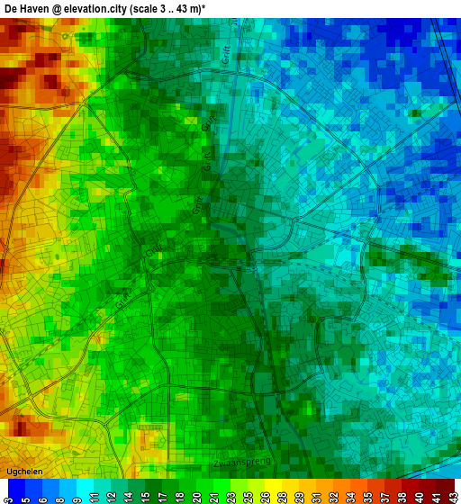 De Haven elevation map