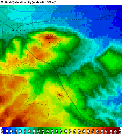 Voitinel elevation map