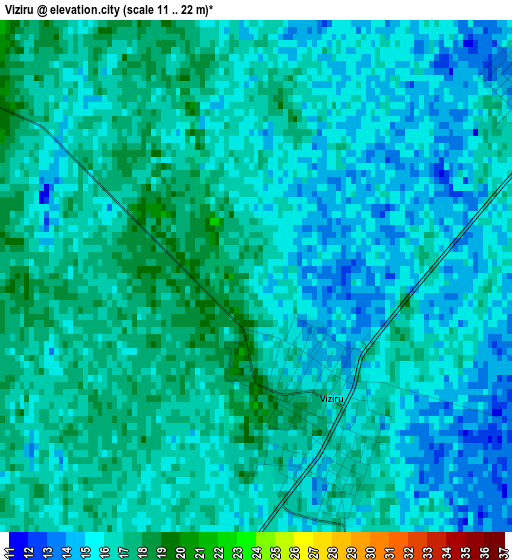 Viziru elevation map