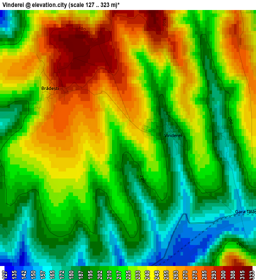 Vinderei elevation map