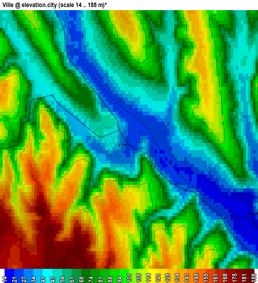 Viile elevation map