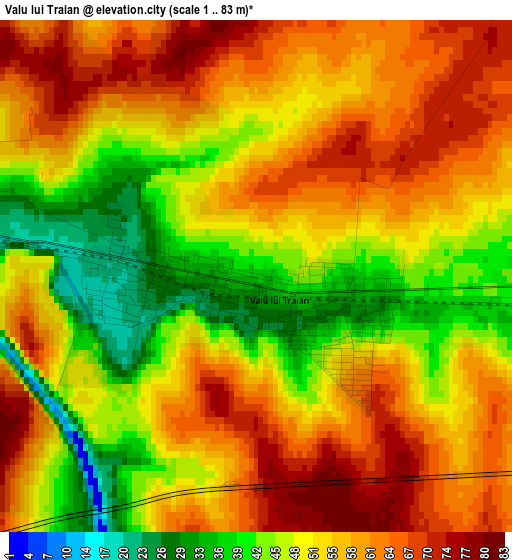 Valu lui Traian elevation map