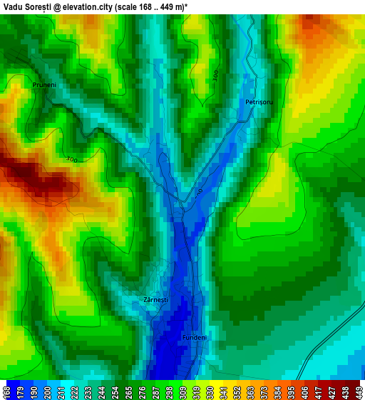 Vadu Sorești elevation map