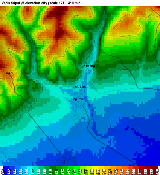 Vadu Săpat elevation map