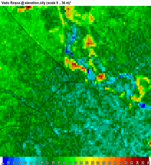 Vadu Roșca elevation map