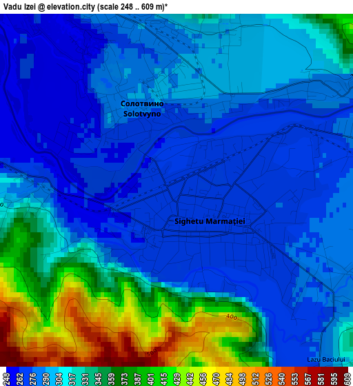 Vadu Izei elevation map