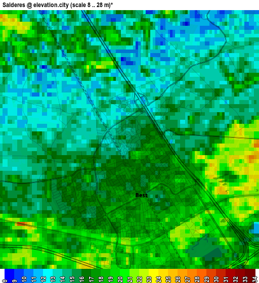 Salderes elevation map