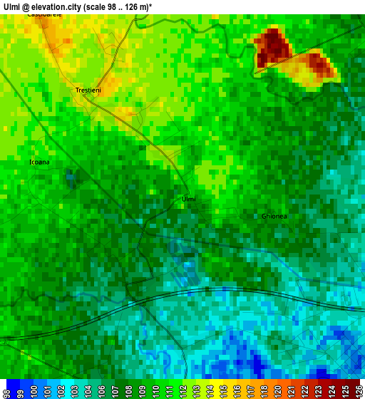 Ulmi elevation map