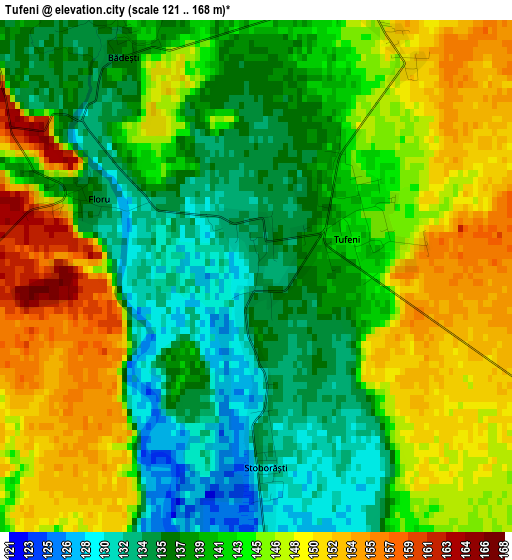 Tufeni elevation map