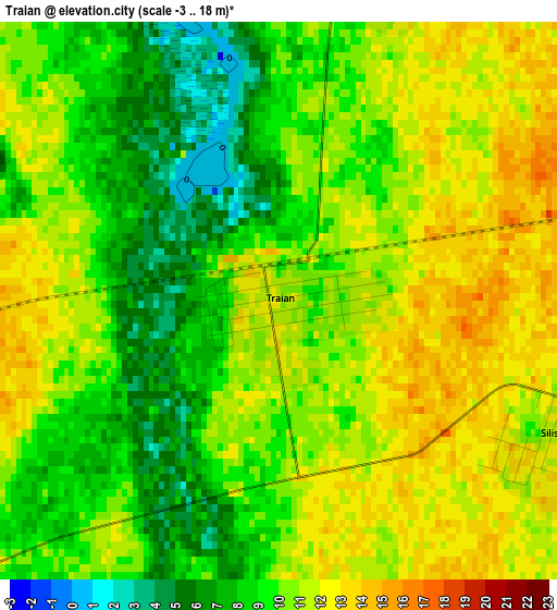 Traian elevation map