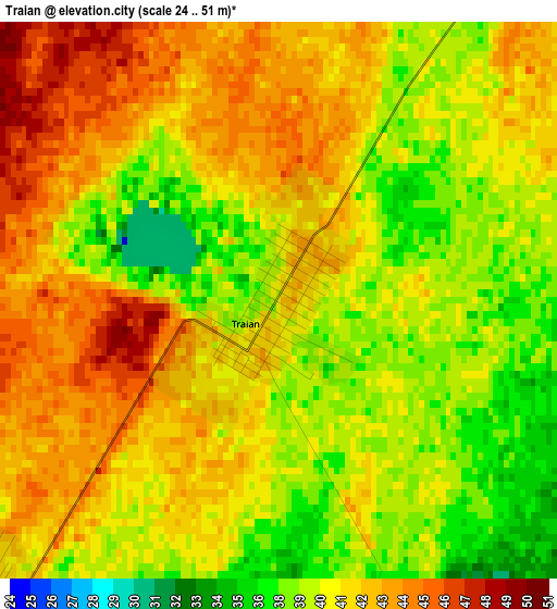 Traian elevation map