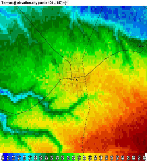 Tormac elevation map