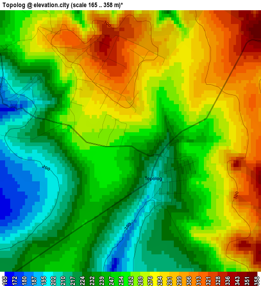 Topolog elevation map