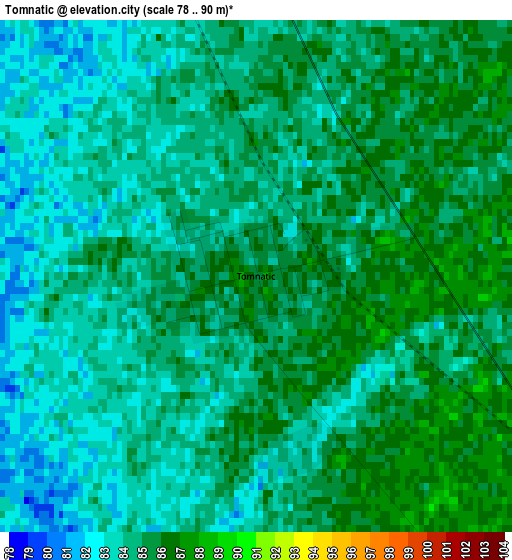 Tomnatic elevation map