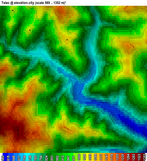 Telec elevation map