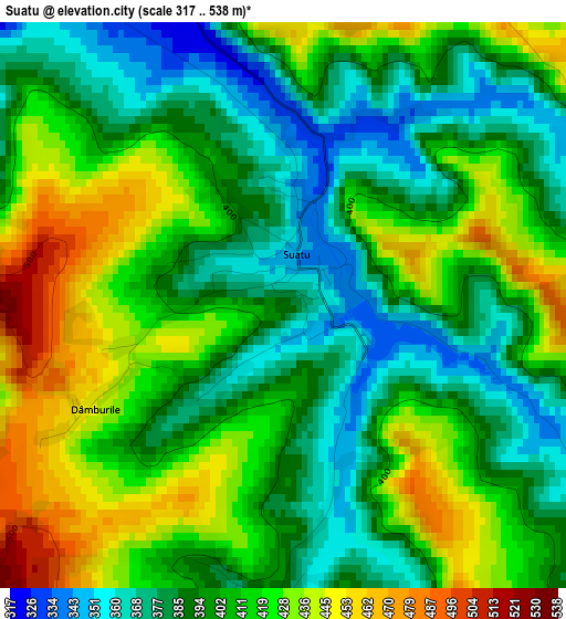 Suatu elevation map