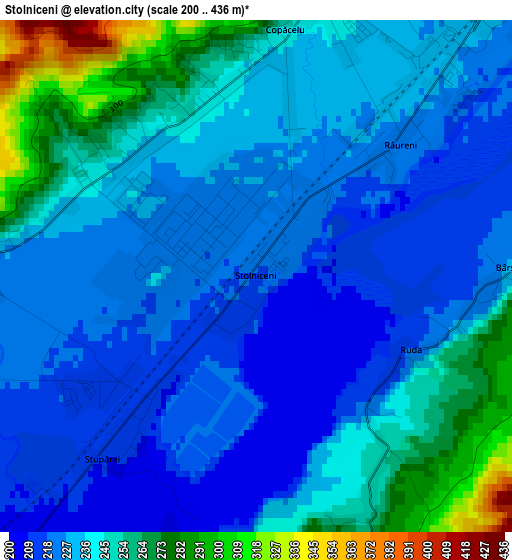 Stolniceni elevation map