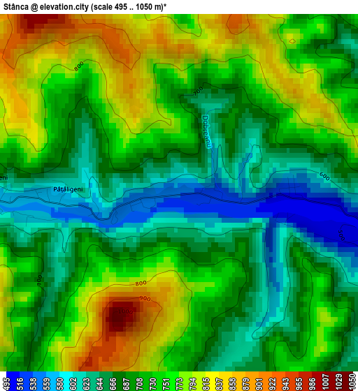 Stânca elevation map