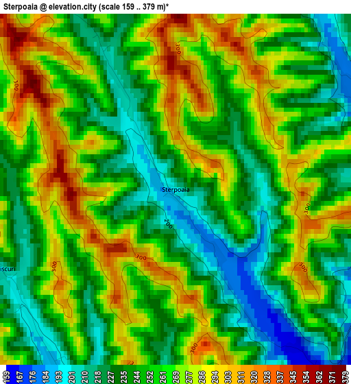 Sterpoaia elevation map