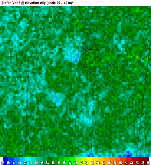 Ştefan Vodă elevation map