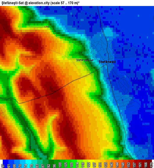 Ştefăneşti-Sat elevation map