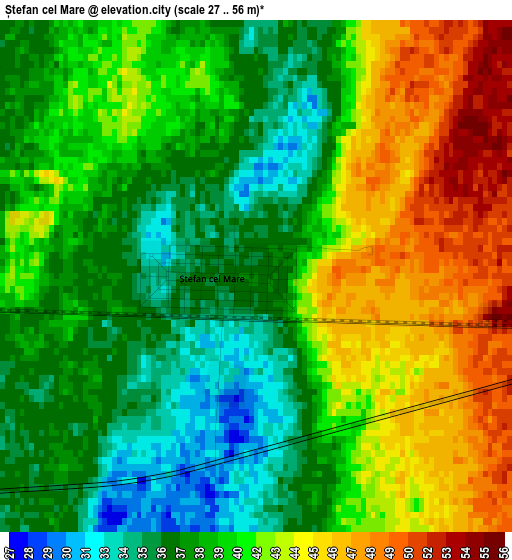 Ștefan cel Mare elevation map