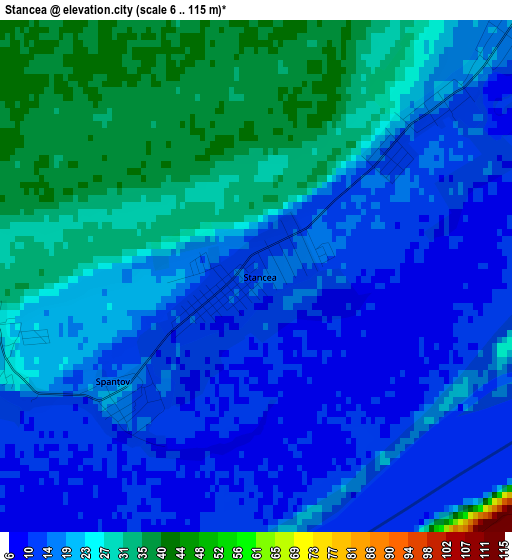 Stancea elevation map