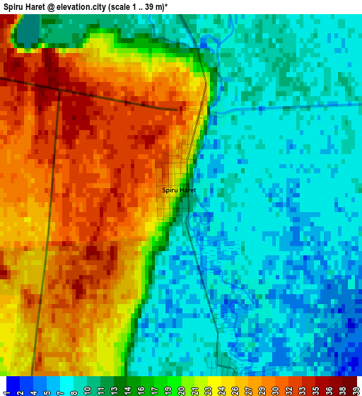 Spiru Haret elevation map