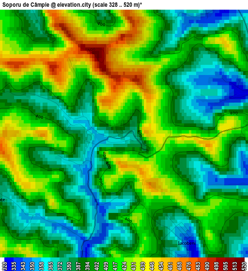 Soporu de Câmpie elevation map