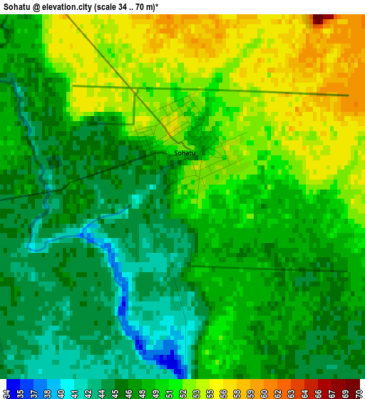 Sohatu elevation map