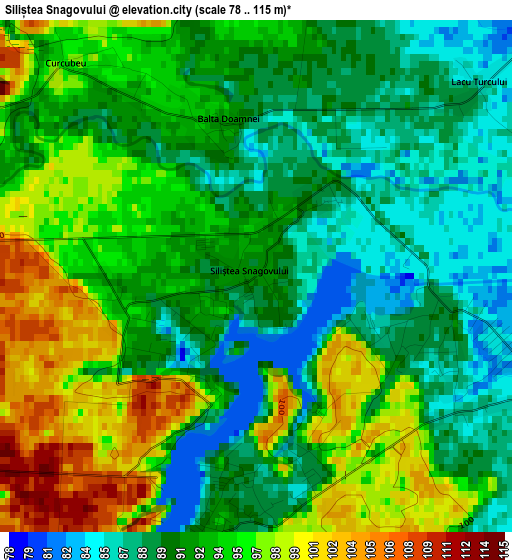 Siliștea Snagovului elevation map