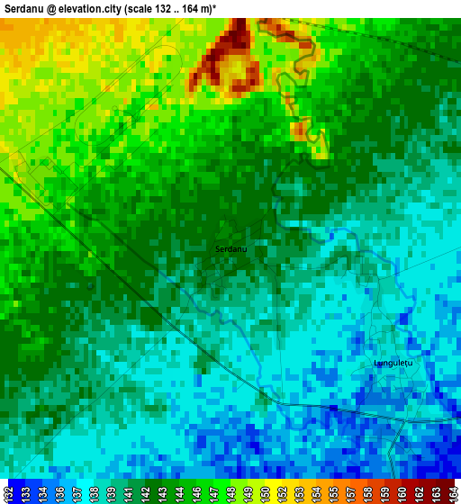 Serdanu elevation map