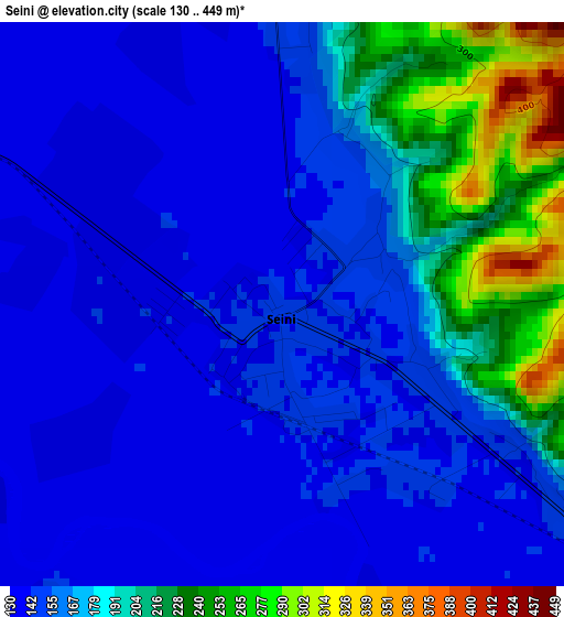 Seini elevation map