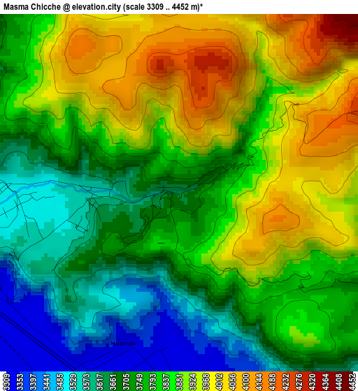 Masma Chicche elevation map