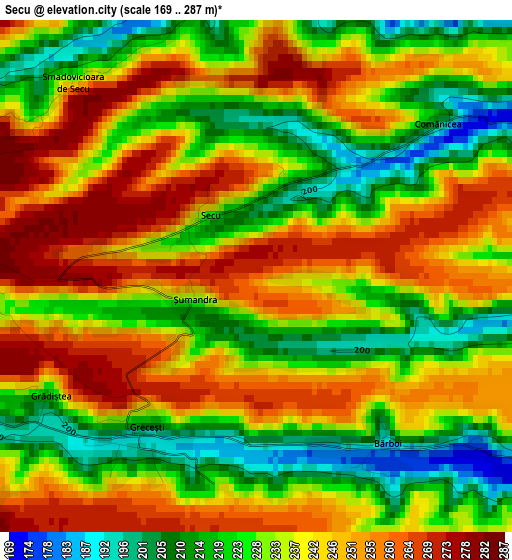 Secu elevation map